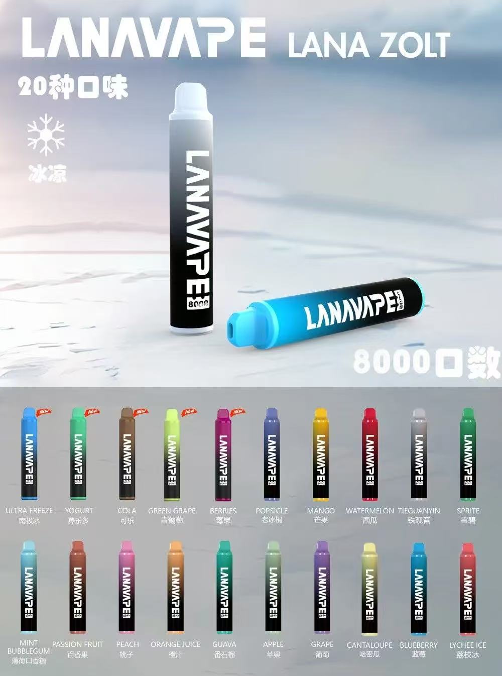 LANA8000口 電子煙界大洗牌！